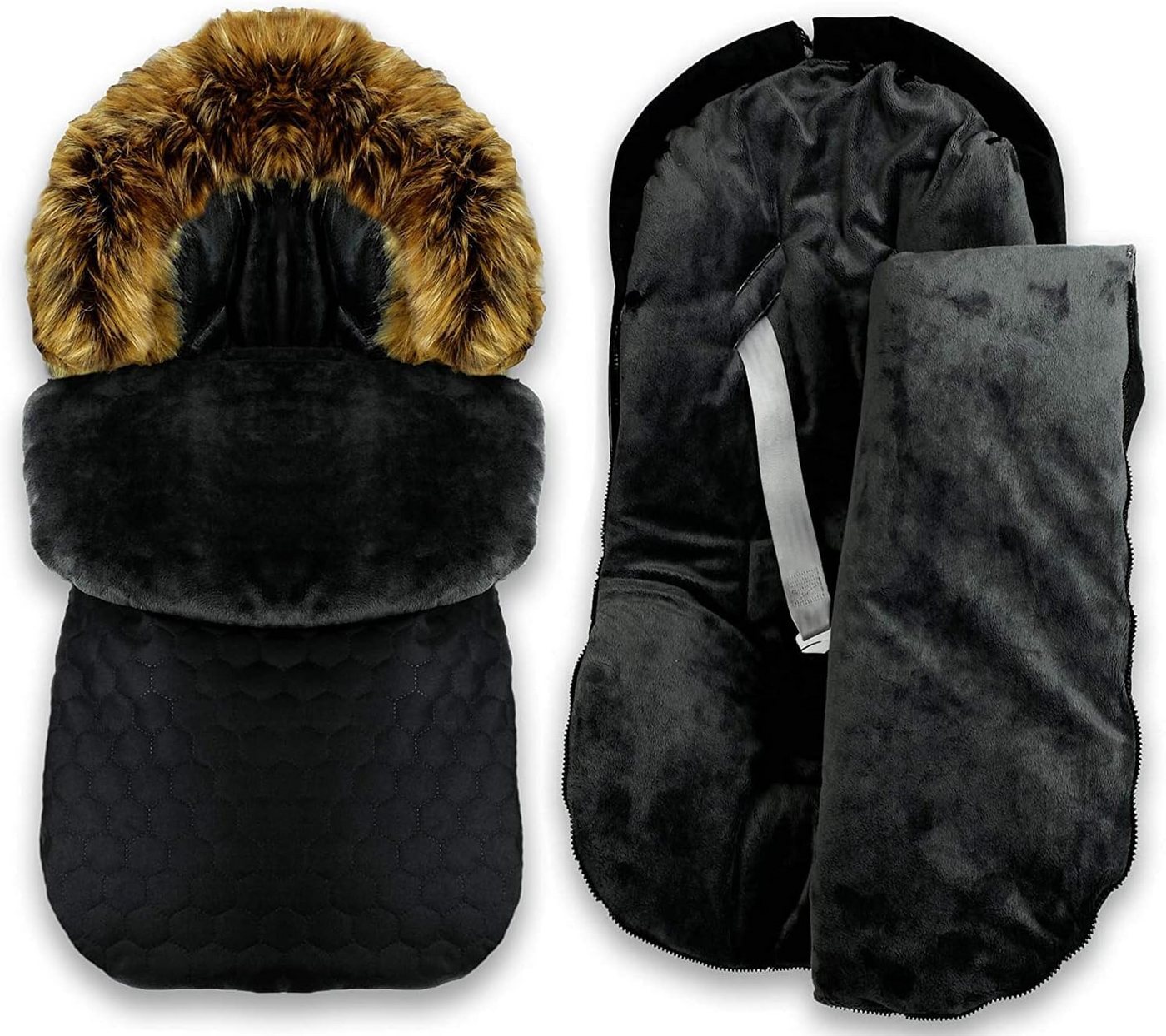 GOLDKIDS Fußsack Winter Herbst Fußsack für Kinderwagen Babyschale (Schlittensack Baby, Fußsack Kuschelsack), Winterfußsack 48 x 90 cm Bild 5