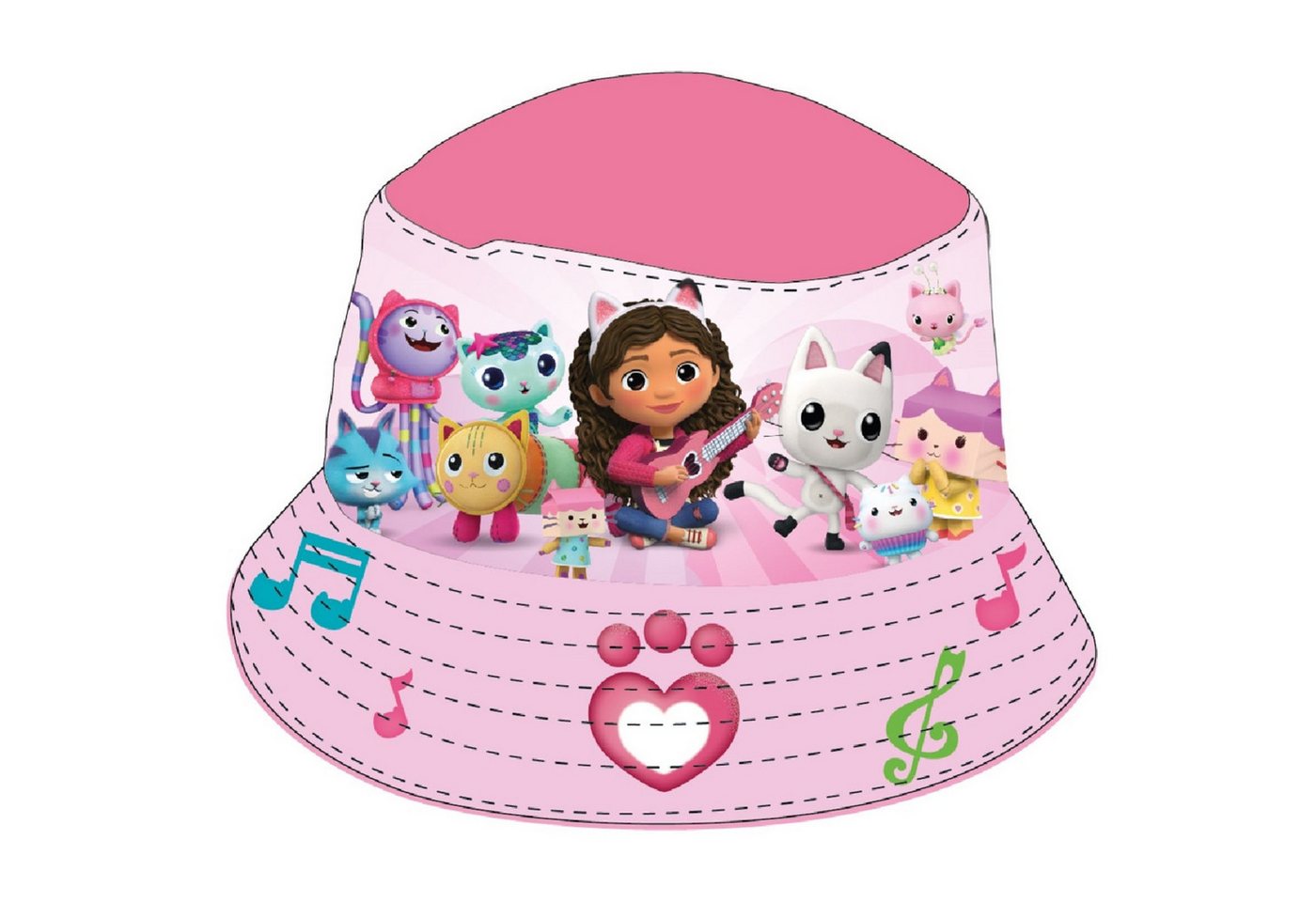 Gabby's Dollhouse Fischerhut Sonnenhut für Kinder UV-Schutz Fischerhut & Strandhut