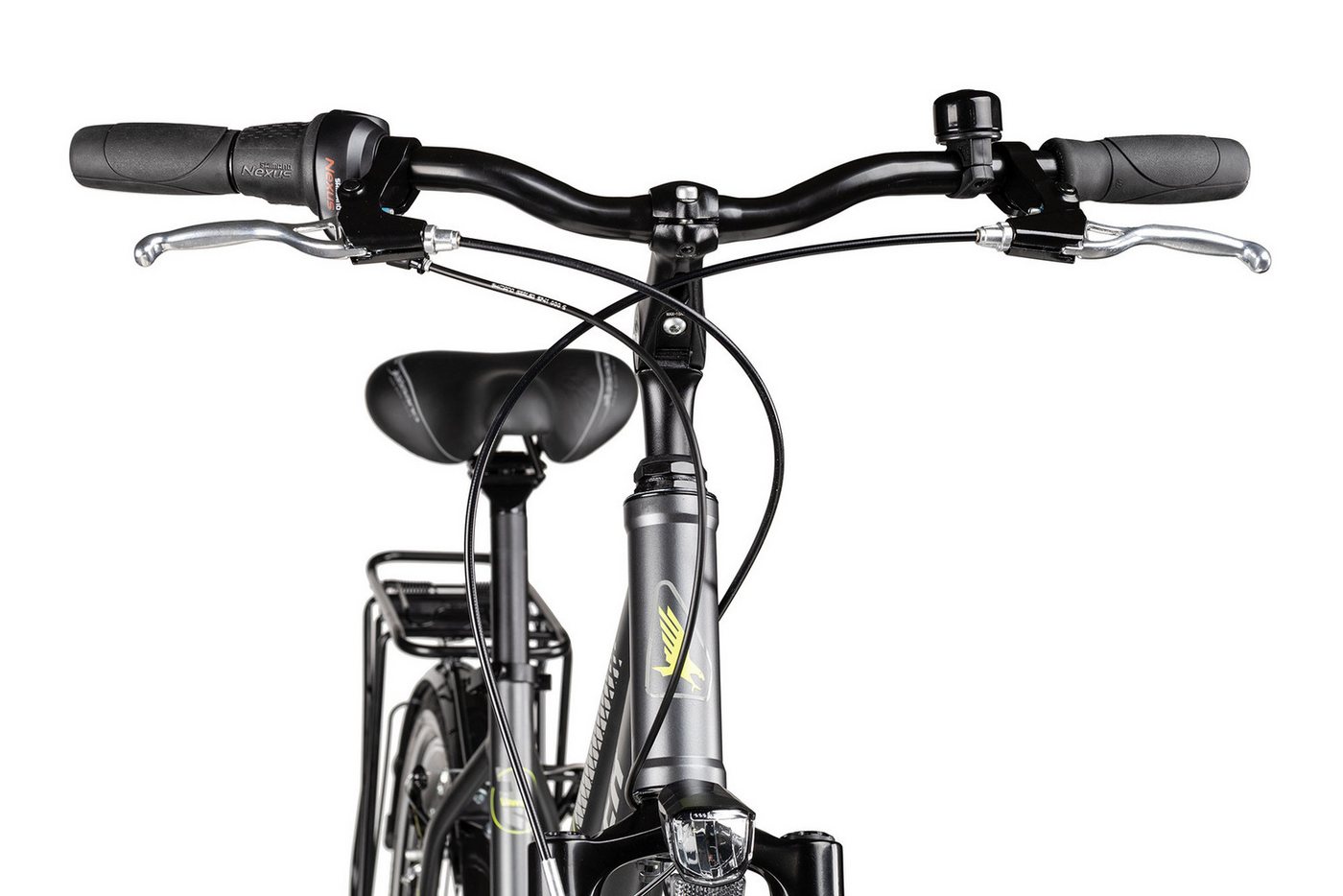Adler Cityrad Adler Verona NEXUS Trapez, 7 Gang Shimano Nexus 7 Rücktritt Schaltwerk, Nabenschaltung Rücktritt, Rücktrittbremse schwarz/grau Bild 2