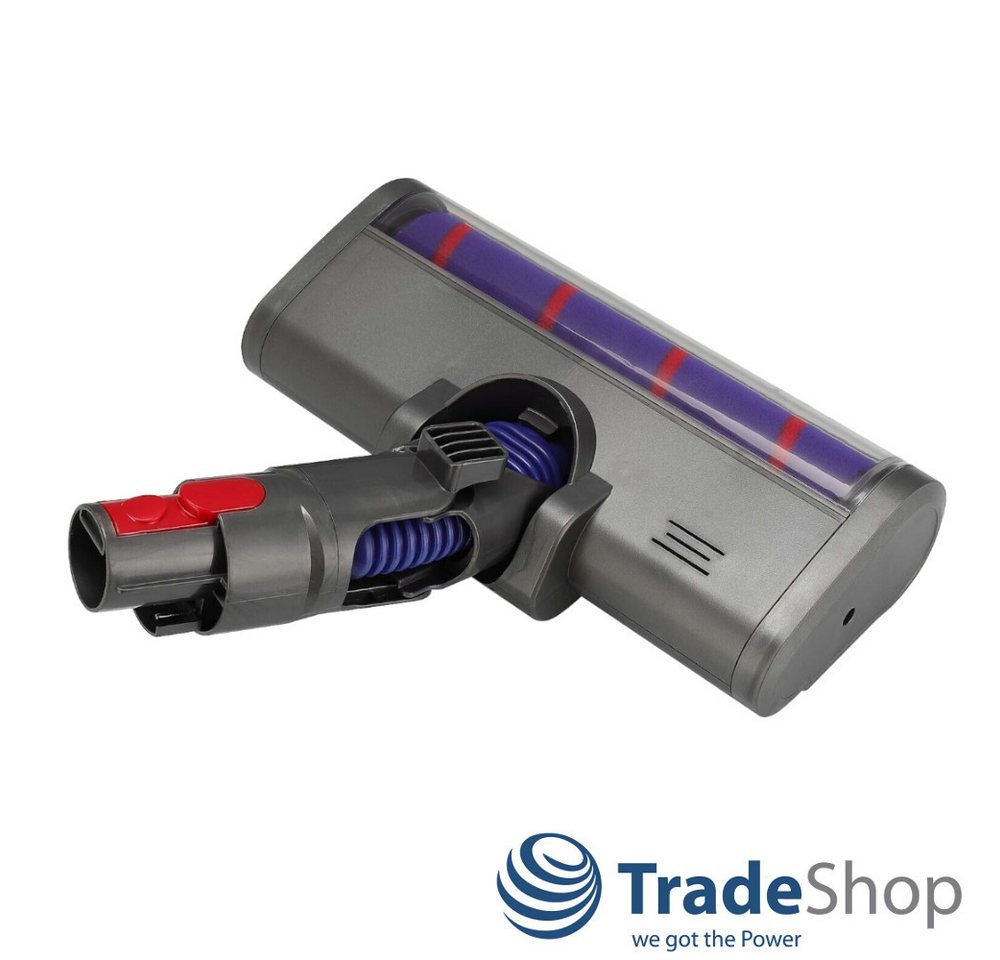 Trade-Shop Turbodüse passend für Dyson V8 Absolute Extra Animal Motorhead Parquet, Zubehör für Dyson Akku Staubsauger, mit LED / Turbodüse / Hartbodendüse / Softwalze Bild 4