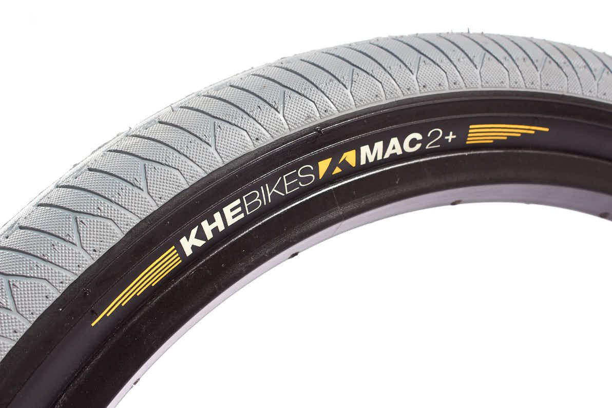 KHEbikes Fahrradreifen BMX Reifen Set KHE MAC2+ 20 Zoll x 2,30 mit Schlauch AV, Stahl Band (steel beaded)