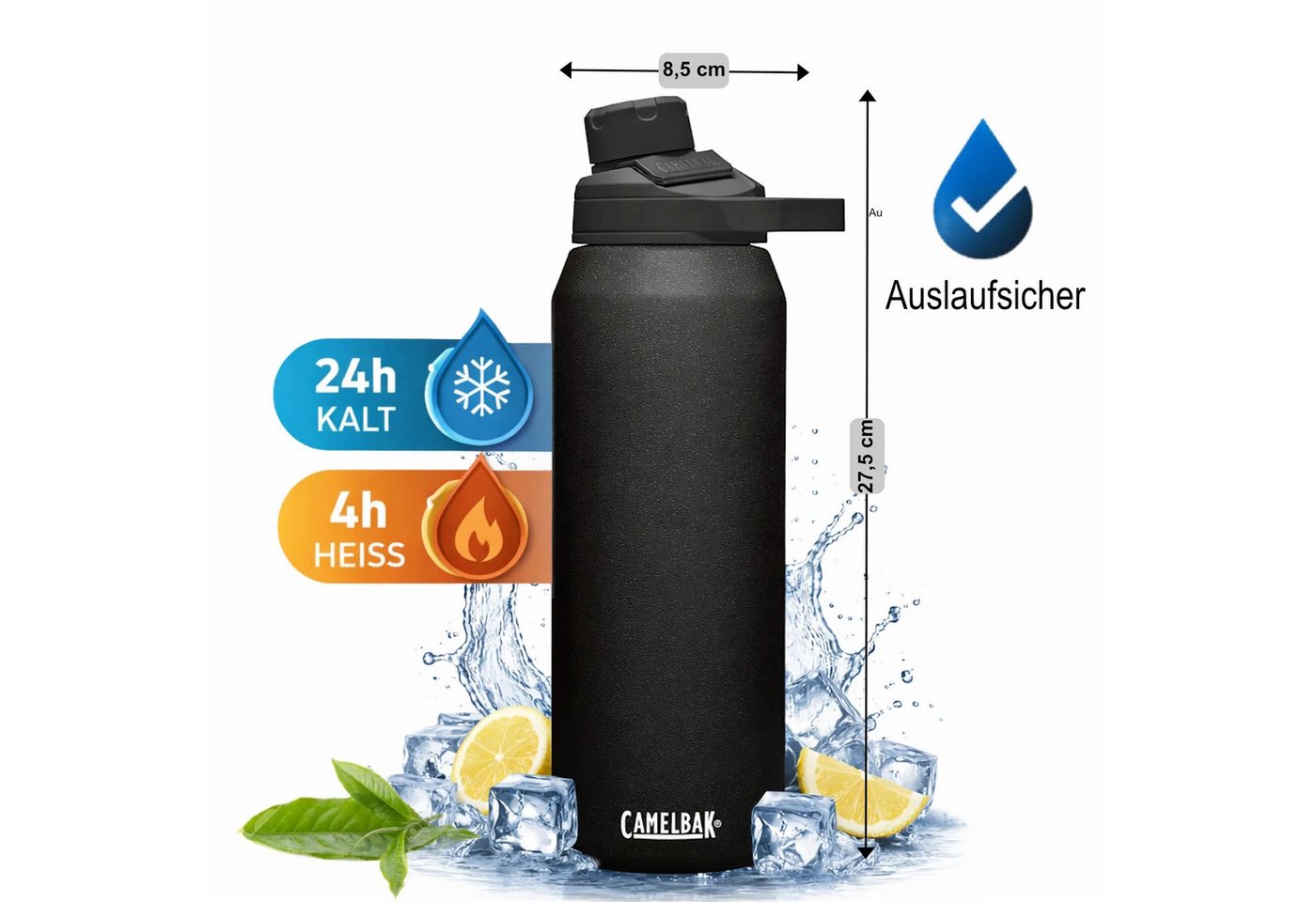 Camelbak Trinkflasche Isolierflasche CamelBak Chute Mag 1 L Trinkflasche Flasche, Edelstahl, 1 Liter, Auslaufsicher, Trinkflache Bild 3