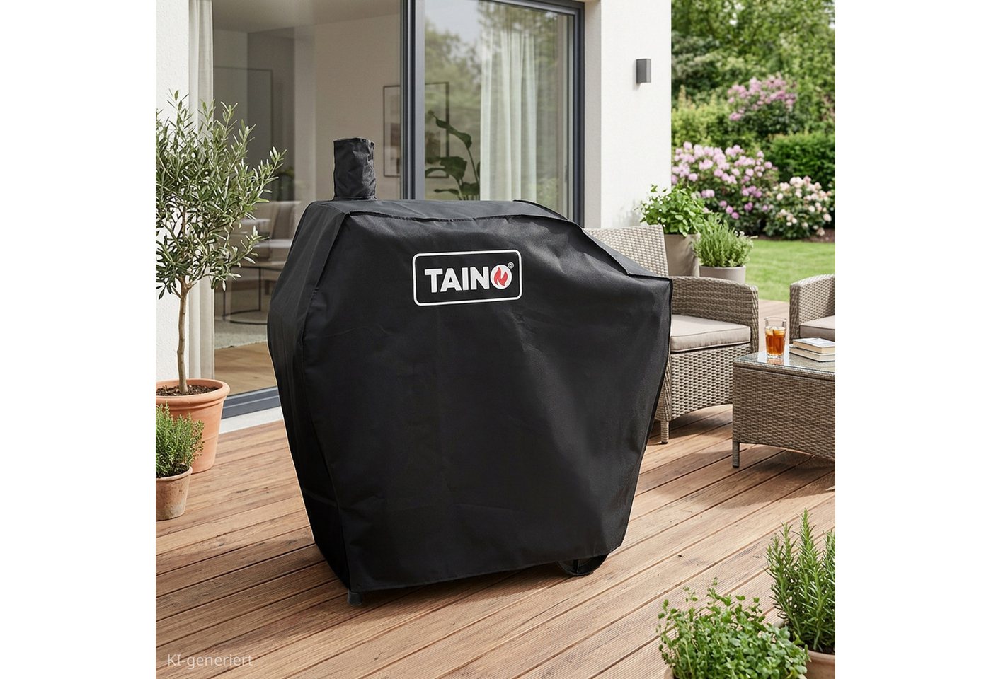 TAINO Grillabdeckhaube KAMAYO, 16x46x116 cm, wetterfest, Abdeckhaube, Regenschutz Bild 2