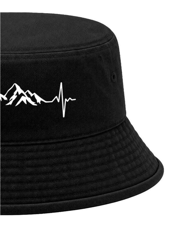 Neverless Fischerhut Anglerhut mit Print Bergliebe Baumwolle Bucket Hat Herren Damen Bild 5
