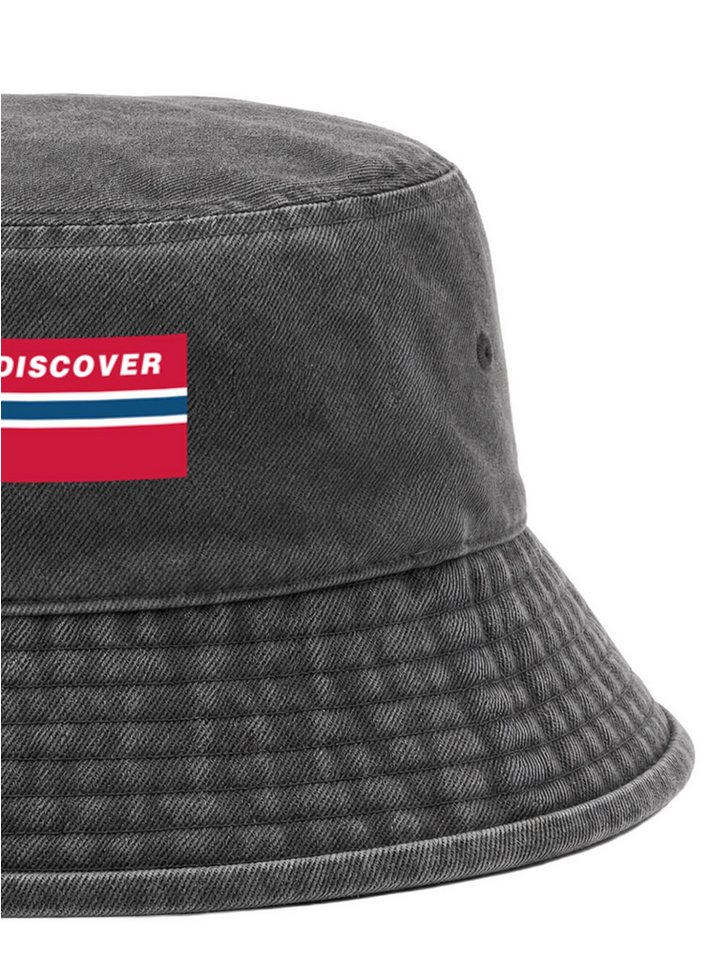 Neverless Fischerhut Anglerhut mit Print Discover Baumwolle Bucket Hat Herren Damen Bild 3