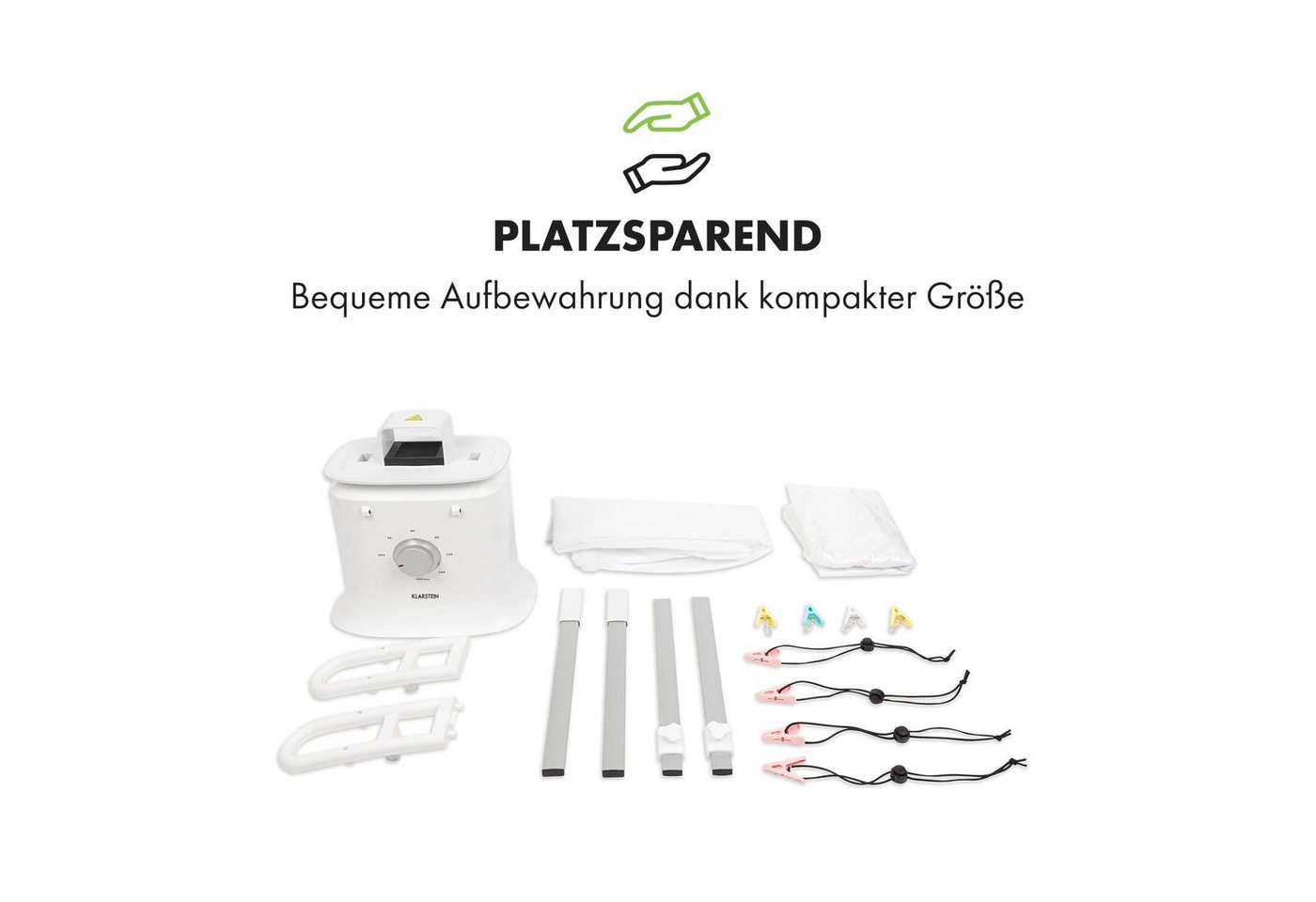 Klarstein Trockenbügeleisen ShirtButler Deluxe, 1250 W Bild 5