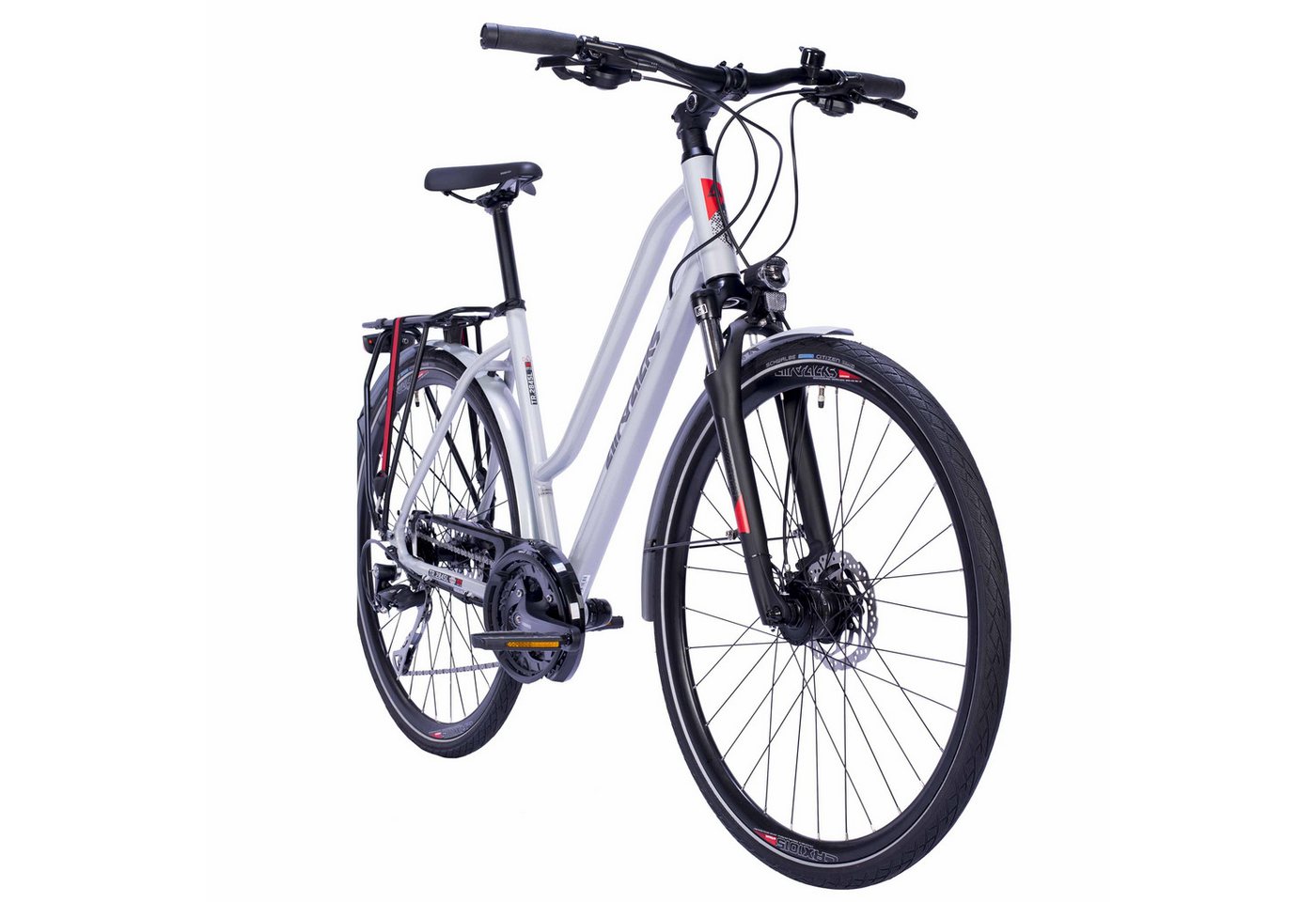Airtracks Trekkingrad Damen Trekking Fahrrad 28 Zoll Trekkingrad TR.2845L, 27 Gang Shimano Alivio RD-M4000-SGS Shadow, Kettenschaltung, Silber Matt - Rahmenhöhen 48 cm & 52 cm » Modeljahr 2026« Bild 4