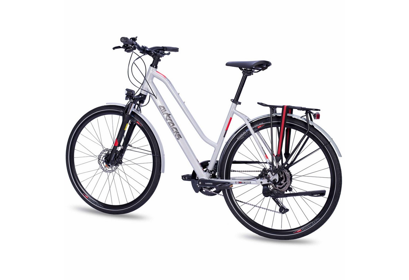 Airtracks Trekkingrad Damen Trekking Fahrrad 28 Zoll Trekkingrad TR.2845L, 27 Gang Shimano Alivio RD-M4000-SGS Shadow, Kettenschaltung, Silber Matt - Rahmenhöhen 48 cm & 52 cm » Modeljahr 2026« Bild 5
