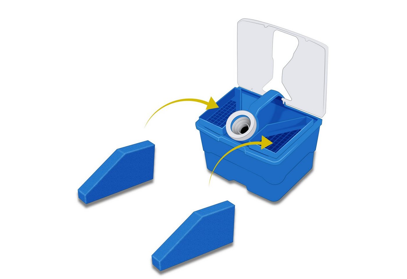 M&M Smartek Filter-Set für Pet & Family, Multi Clean X8 Parquet, X10 Parq, X7, Thomas Aqua, Zubehör für Thomas Filter-Set 99, Thomas 787.241, Thomas Cat & Dog XT, Lorela XT, Mistral XS, Twin XT und Vestfalia XT, Leicht zu waschen und zu wechseln Bild 5