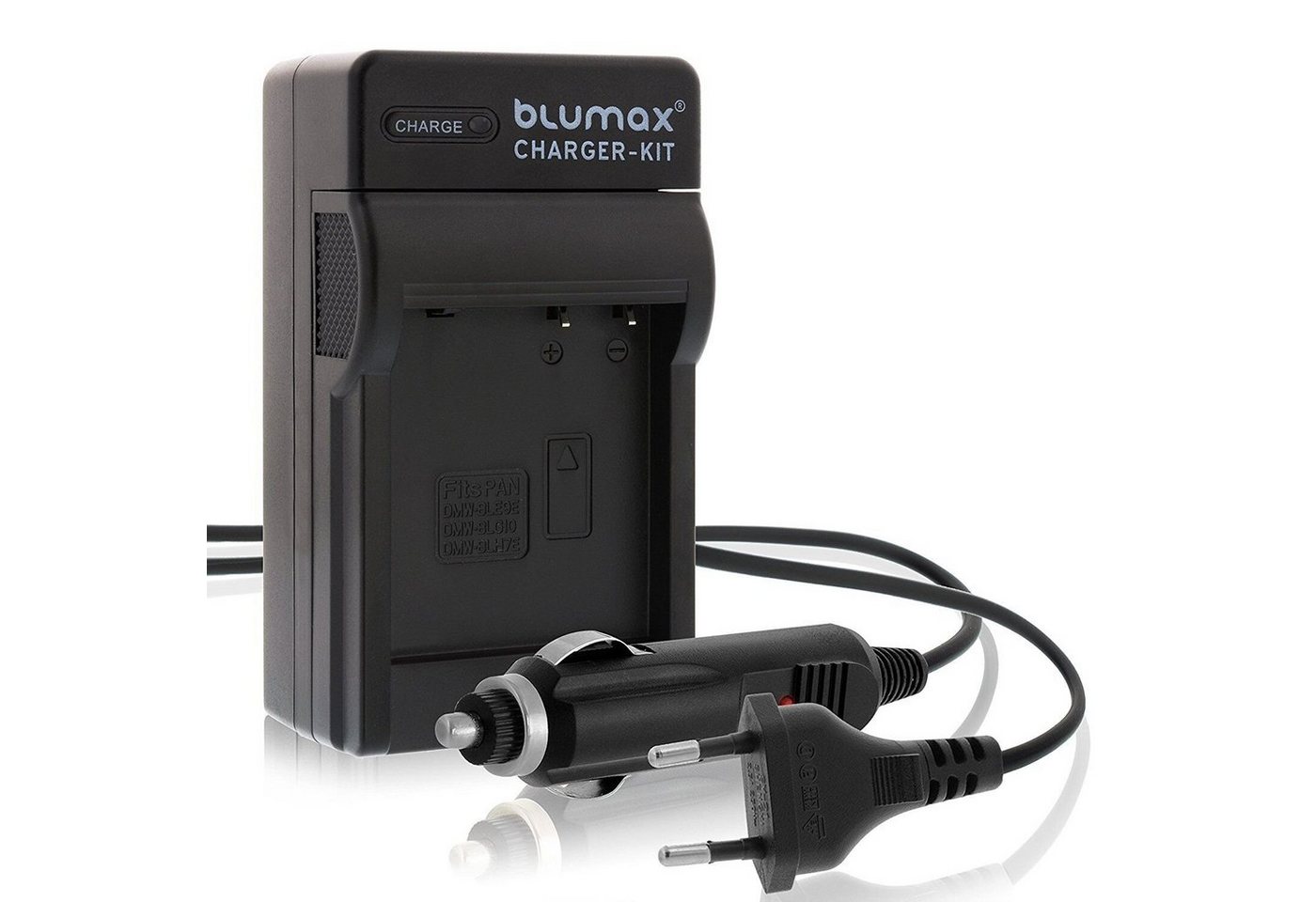 Blumax Ladegerät für Panasonic DMW-BLG10-E DMW-BLH7 Lumix DC-TZ91, DMC-TZ10 Kamera-Akku Bild 2