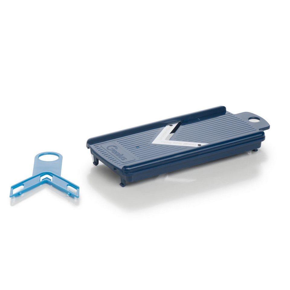 Genius Gemüseschneider Nicer Dicer smart Set 6-tlg. blau, Spülmaschinengeeignet, Schneid-Deckel mit Selbstreinigungsfunktion! Bild 3