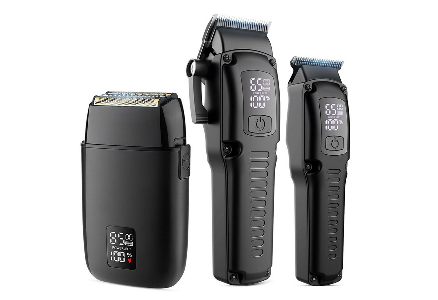 OKWISH Haarschneider Haarschneidemaschine Barttrimmer Haartrimmer Bartschneider, profi Barber Rasierer Herren Elektrisch Herrenhaarschneider LED AKKU, für Stylisten und Friseure Grooming Kit Bild 2