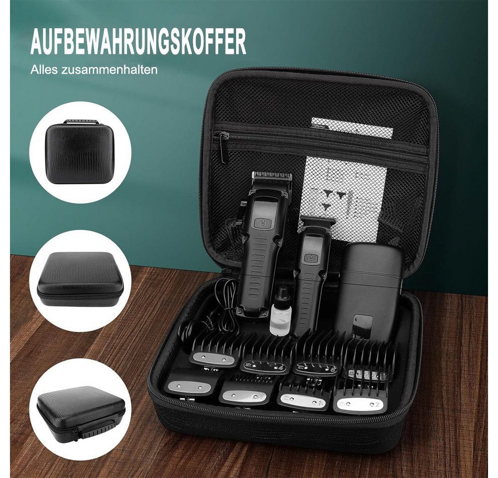OKWISH Haarschneider Haarschneidemaschine Barttrimmer Haartrimmer Bartschneider, profi Barber Rasierer Herren Elektrisch Herrenhaarschneider LED AKKU, für Stylisten und Friseure Grooming Kit Bild 3