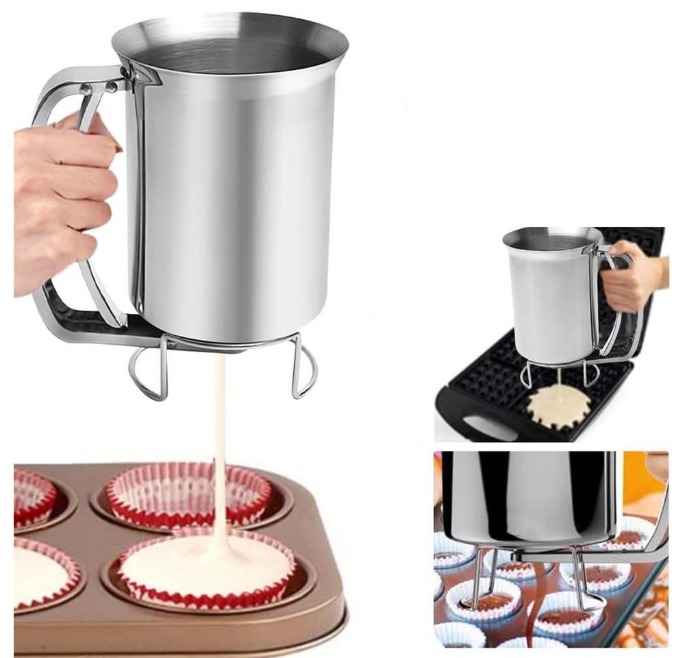 YMQHBS Teigportionierer 800ml Pfannkuchenteigspender, (packung, 1-tlg., Pfannkuchenteigspender) Bild 3