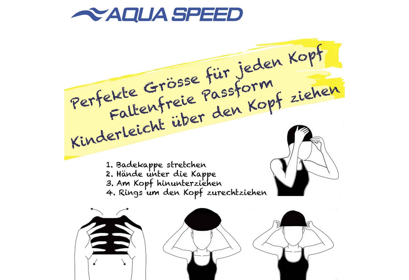 Aqua Speed Badekappe Turban-Stil Badehaube Textiles Material Retro Frottee-Kopftuch, Modischer Stil – Eleganter Komfort für Wellness & Entspannung Bild 2