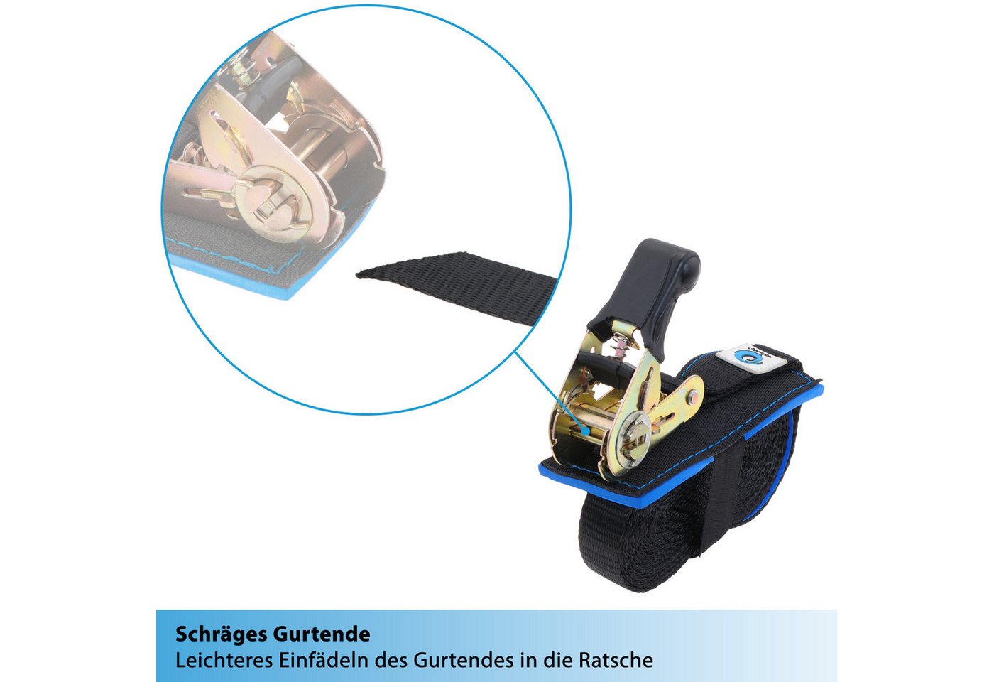valonic Spanngurt Spanngurte Ratsche SG-010-40 !#Vater 4-6m - WOLF (2er Set, 2 Stück Ratschenspanngurt 6m) Ratschengurte für SUP Board oder Kajak, Motorrad, Ladungssicherung
