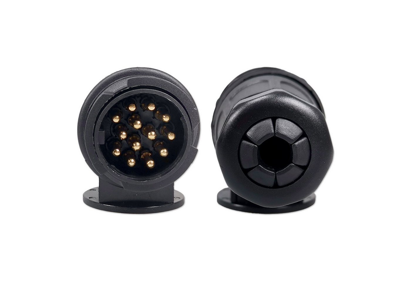 Impulse Innovation Anhängerstecker, 13-polig, 12V, 16A, mit Einfach- & Doppelausgang KFZ-Adapter Bild 2