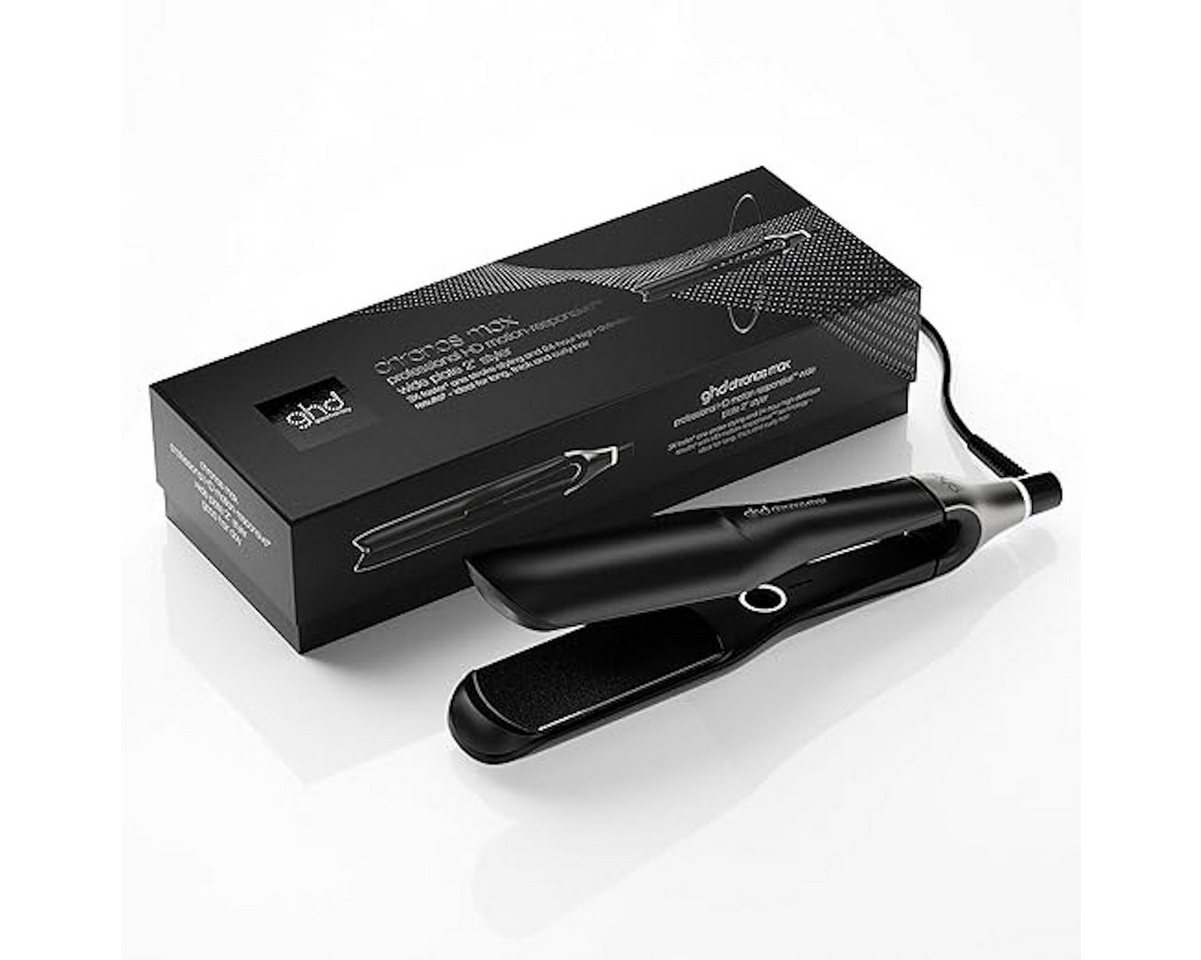GHD Glätteisen GHD Chronos Max Glätteisen mit breiten Platten schwarz Keramik, Universelle Spannung für weltweiten Einsatz Bild 2