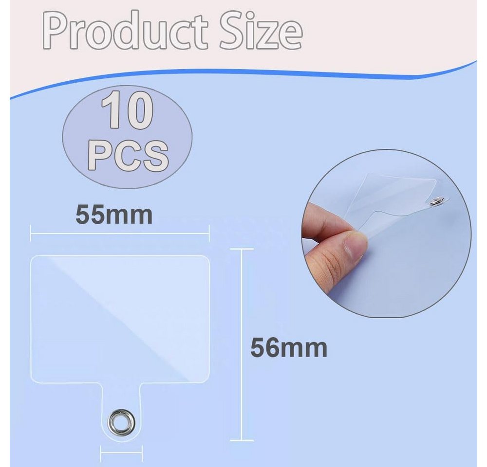 FELIXLEO Handykette 20 Handy Lanyard Adapter Pads Handykette Halterung Universal Bild 2