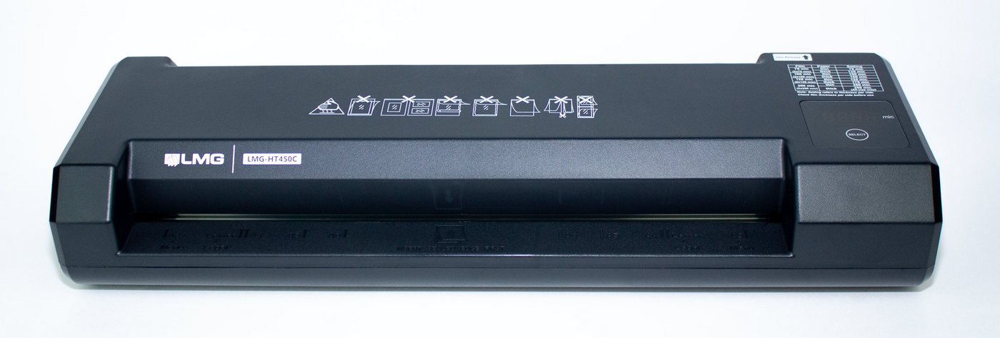 LMG Germany Laminiergerät Laminiergerät bis A3, LED Display Touch, Aufwärmzeit 40 Sek., LED-Touchpanel, schnelles Aufheizen, flüsterleise, Papierstau-Release