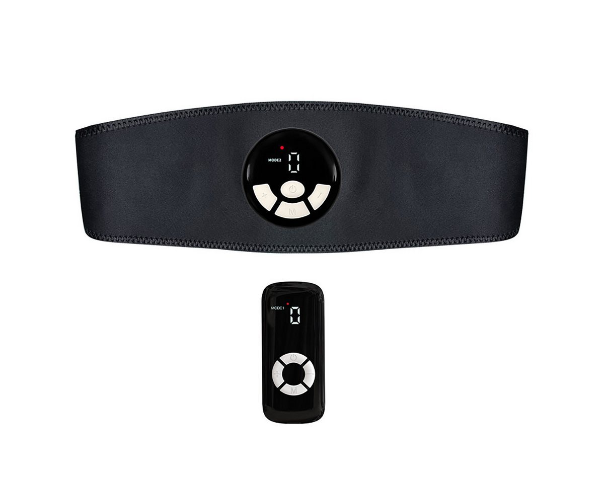 Tekoo EMS-Bauchmuskeltrainer mit Wärmefunktion, EMS Fitnessgürtel mit Heizung, Akku Bauchtrainer, (Bauchtrainer-Set, 3-teiliges Set), EMS mit 3-Stufen Wärmefunktion, Nutzung ohne Gel-Pads möglich