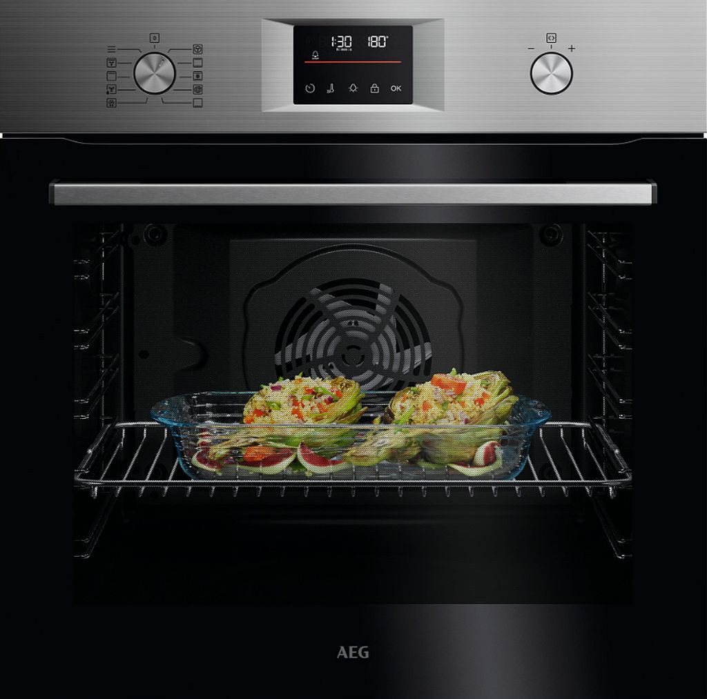 AEG Backofen-Set Pyrolyse Antifingerprint + PKM Induktionskochfeld 2 Flex-Zonen 60 cm, Pyrolyse-Selbstreinigung Bild 3