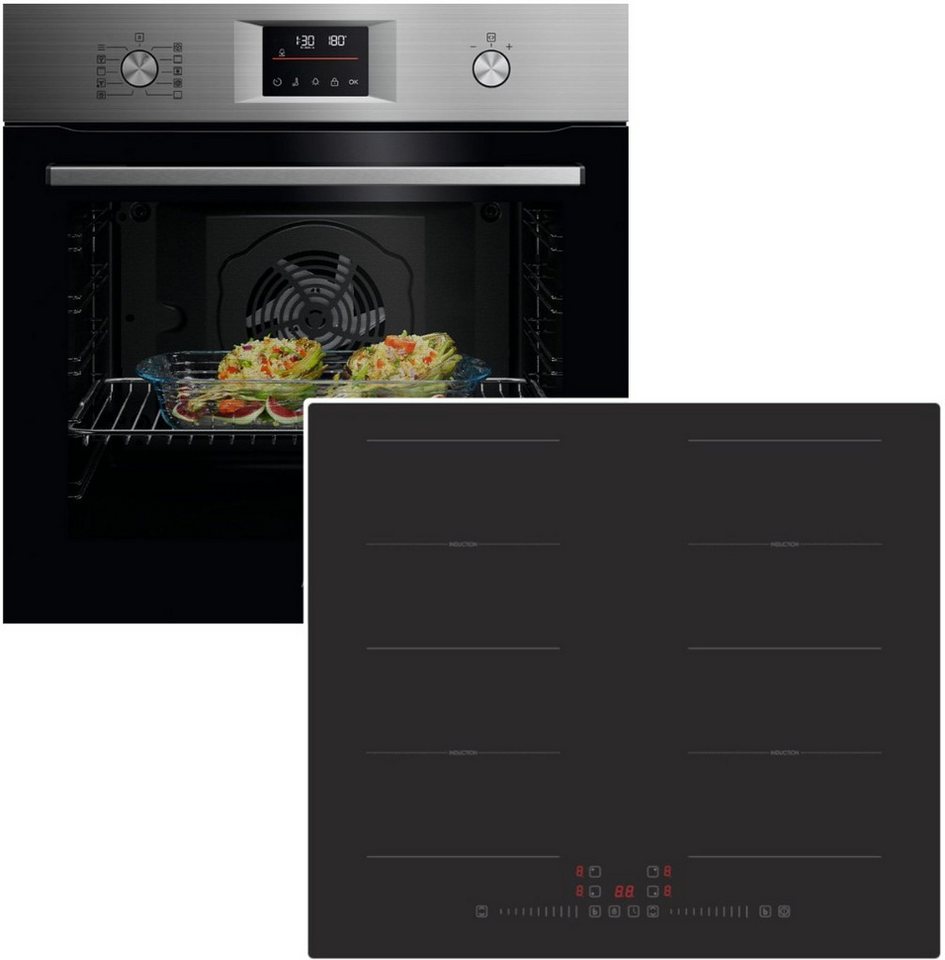 AEG Backofen-Set Pyrolyse Antifingerprint + PKM Induktionskochfeld 2 Flex-Zonen 60 cm, Pyrolyse-Selbstreinigung Bild 5