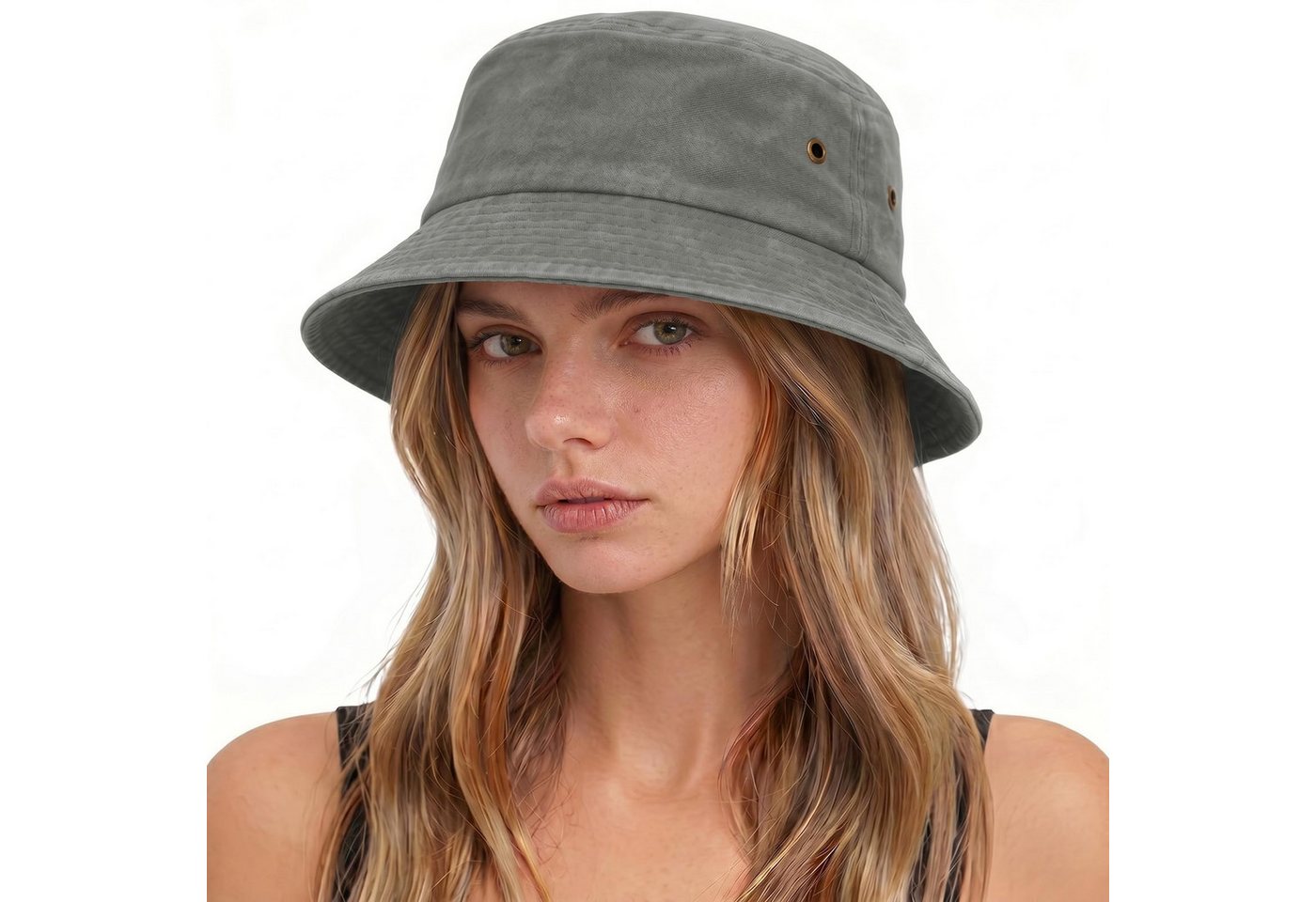 Zaewry Fischerhut Vintage Baumwoll-Anglerhut,Sommer Cap,Sommer Bucket Hat, Unisex faltbarer Anglerhut für Herren, Strand und Outdoor,mit UV-Schutz Bild 2