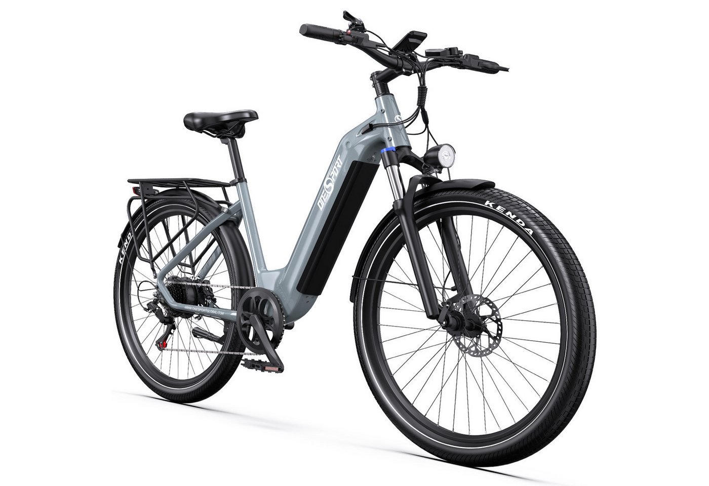 Vankel E-Bike Cityrad e bike für herren 28 zoll 18.2AH 36V 655WH damen 120km E-MBT, SHIMANO, Kettenschaltung, Heckmotor, 655,2 Wh, e bike für damen herren 28 zoll Cityrad 7 Gang Shimano hydraulischen Bild 2
