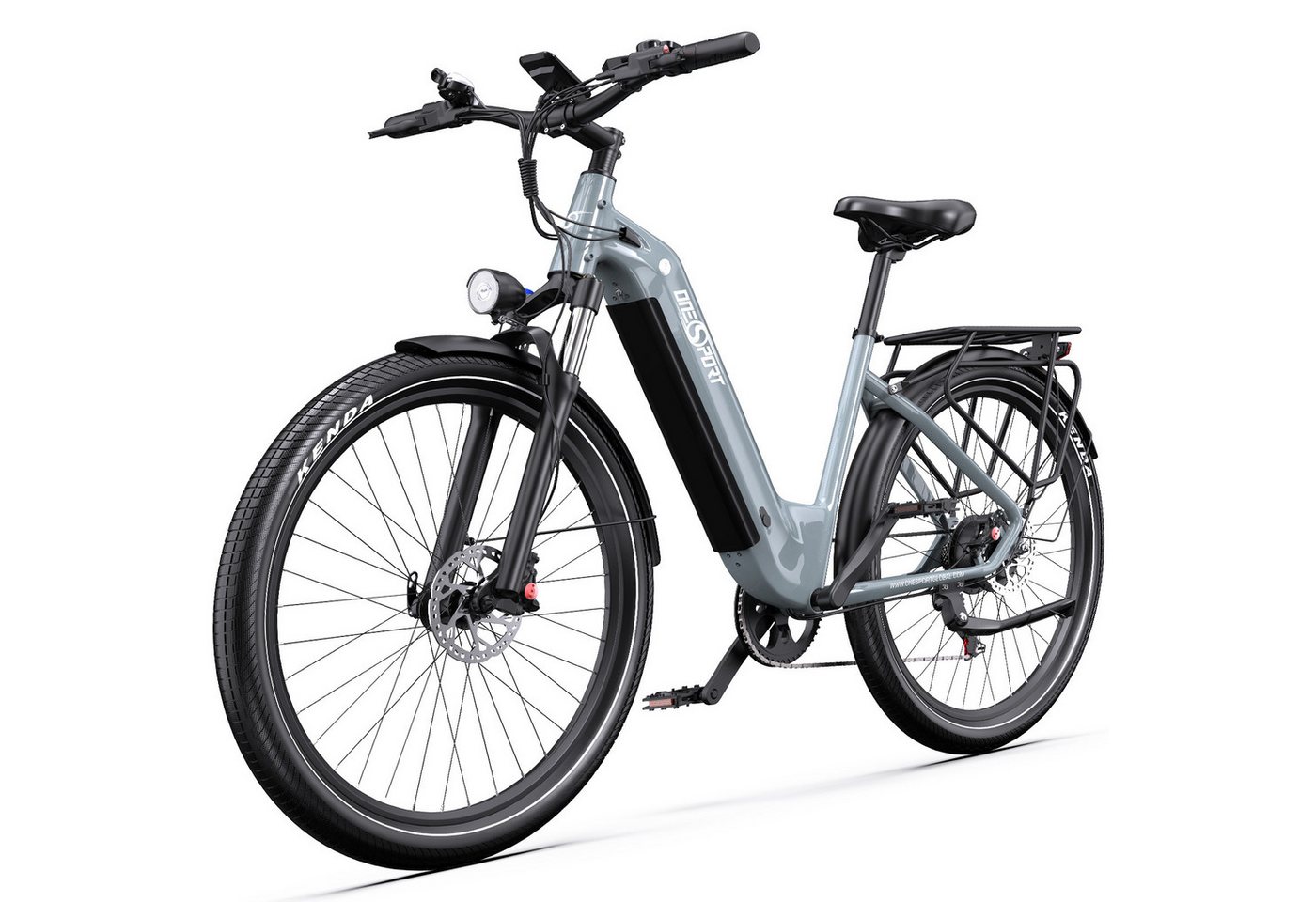 Vankel E-Bike Cityrad e bike für herren 28 zoll 18.2AH 36V 655WH damen 120km E-MBT, SHIMANO, Kettenschaltung, Heckmotor, 655,2 Wh, e bike für damen herren 28 zoll Cityrad 7 Gang Shimano hydraulischen Bild 4