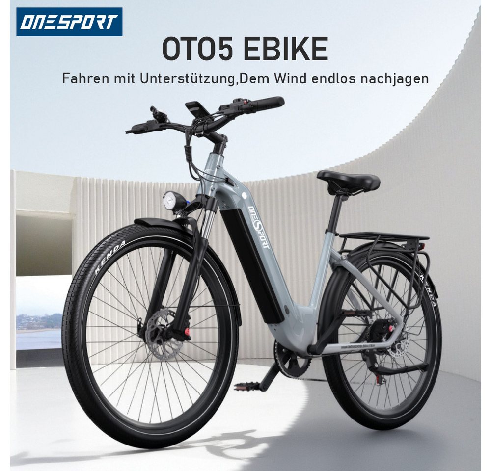 Vankel E-Bike Cityrad e bike für herren 28 zoll 18.2AH 36V 655WH damen 120km E-MBT, SHIMANO, Kettenschaltung, Heckmotor, 655,2 Wh, e bike für damen herren 28 zoll Cityrad 7 Gang Shimano hydraulischen Bild 5