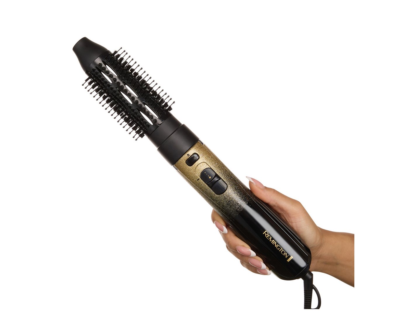 Remington Warmluftbürste Remington Warmluftbürste Styler GoldDust AS5208 800 Watt 2 Stufen, mit 3 Aufsätzen & Kaltstufe