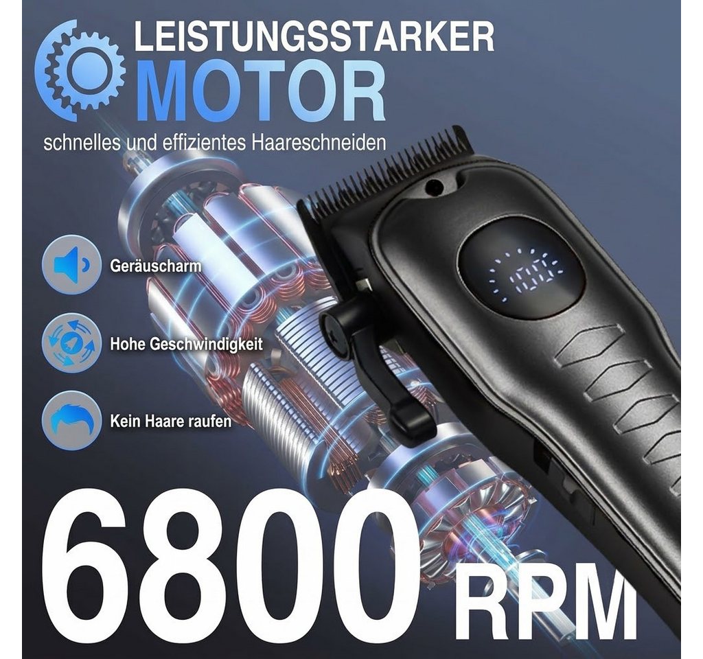 ibettertec Haarschneider Haarschneidemaschine Profi, Bartschneider, Haarschneider 2 in 1 Set, IPX7 Ganzkörper wasserdicht, Schnellladung & Lange Akkulaufzeit, mit 13 Kammaufsätzen, geräuscharm