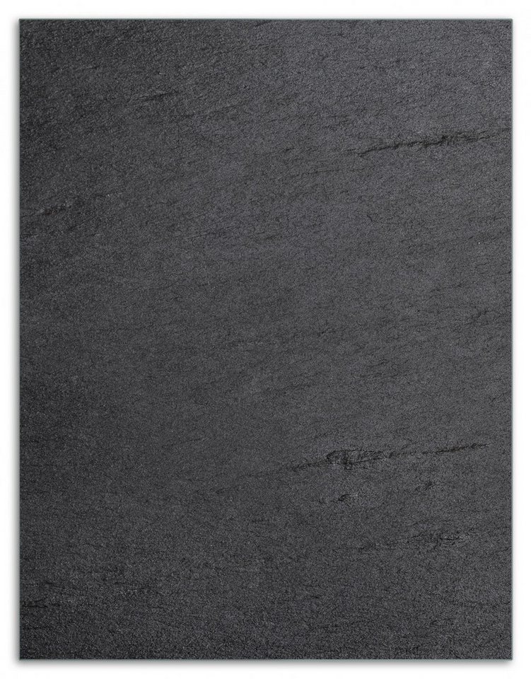 Wallario Herd-Abdeckplatte Schwarze Schiefertafel Optik - Steintafel, ESG-Sicherheitsglas, (Glasplatte, 1 tlg., inkl. 5mm Noppen), verschiedene Größen Bild 2