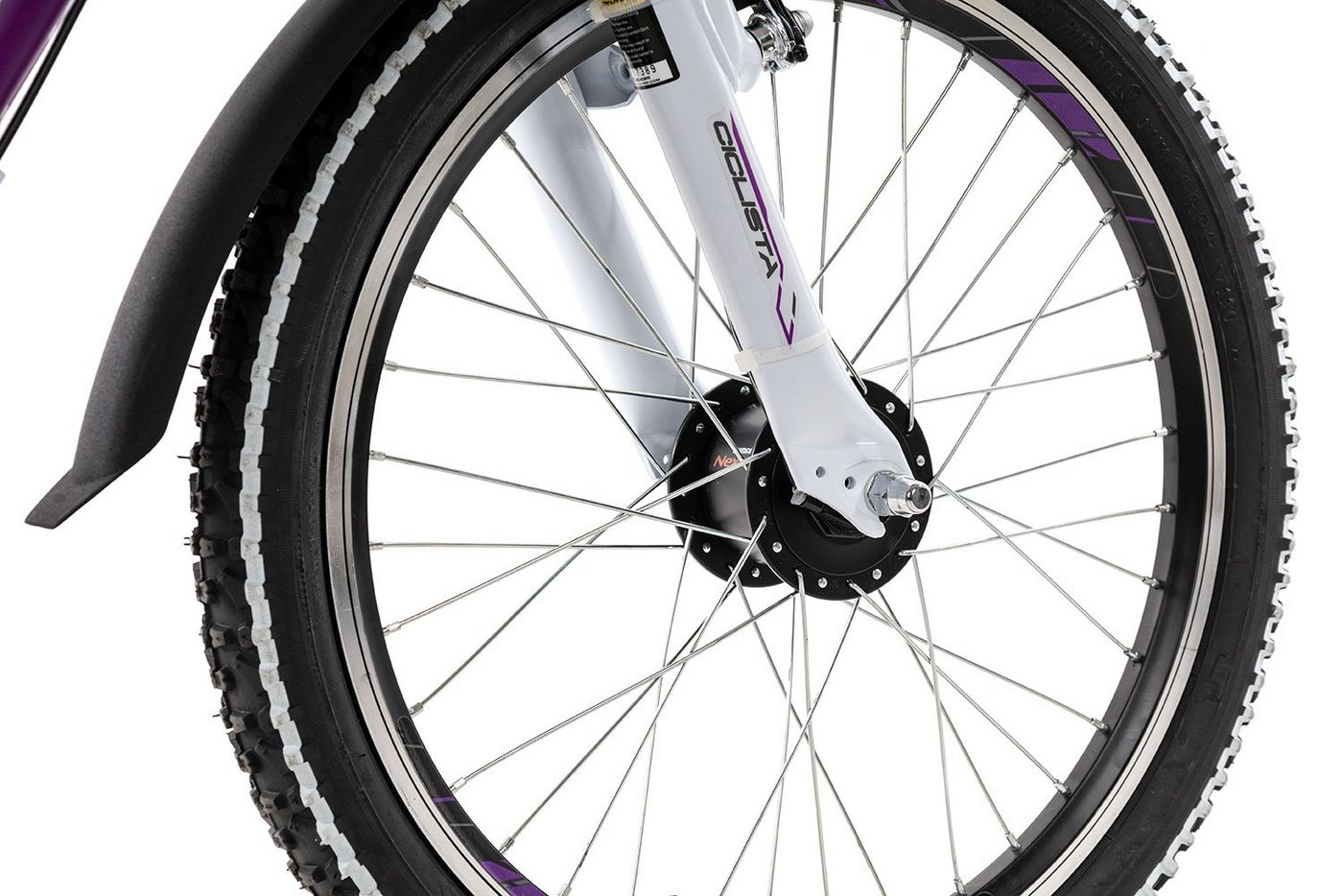 Ciclista Kinderfahrrad Adventure 3 20 Trapez, 3 Gang Shimano Nexus 3 Rücktritt Schaltwerk, Nabenschaltung Rücktritt, Kinderrad 20 Zoll Junge Mädchen weiß Bild 2