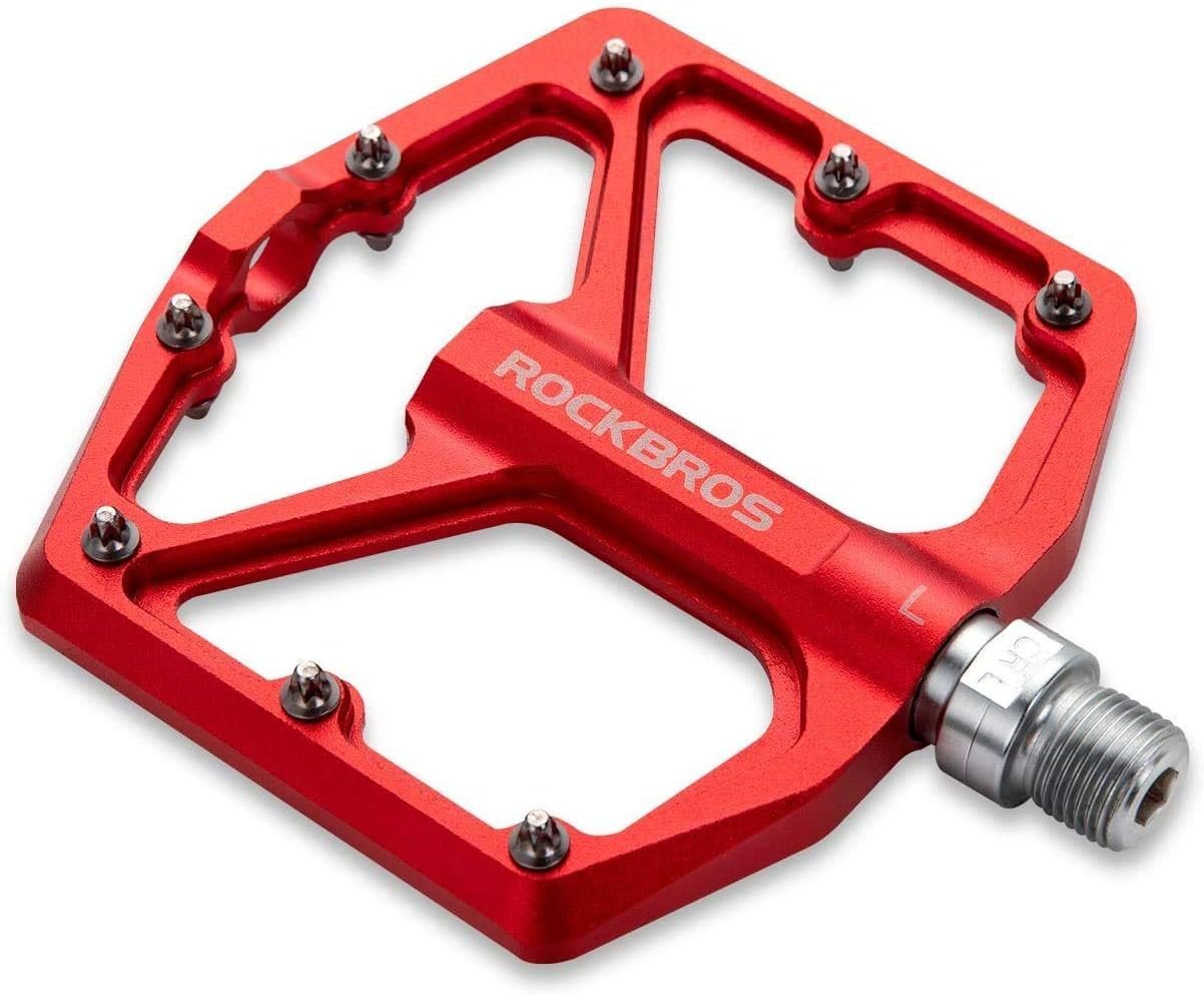 ROCKBROS Fahrradkurbel Rockbros Fahrrad Mtb E-Bike Dirt Aluminium Plattform Pedale Rot Bild 2