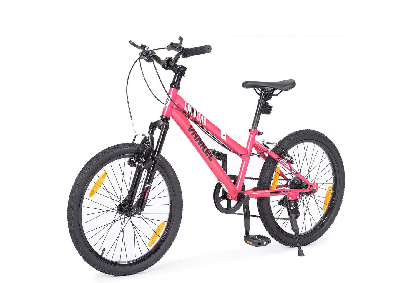 Vankel Kinderfahrrad 20 Zoll, mountainbike, ab 6 Jahren, Kinder jungen mädchen, 6 Gang, Kettenschaltung, Mädchen Jungen Fahrrad mit V-Bremse, sportliches Design Bild 5