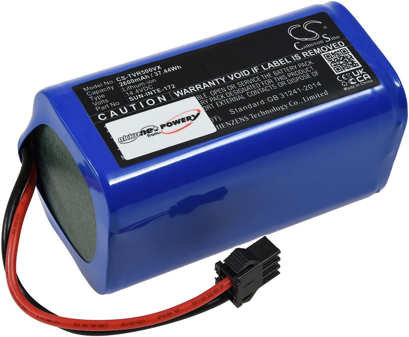 Powery Akku für Lefant M210 M210P Saugroboter Staubsauger-Akku 2600 mAh (14.4 V) Bild 2