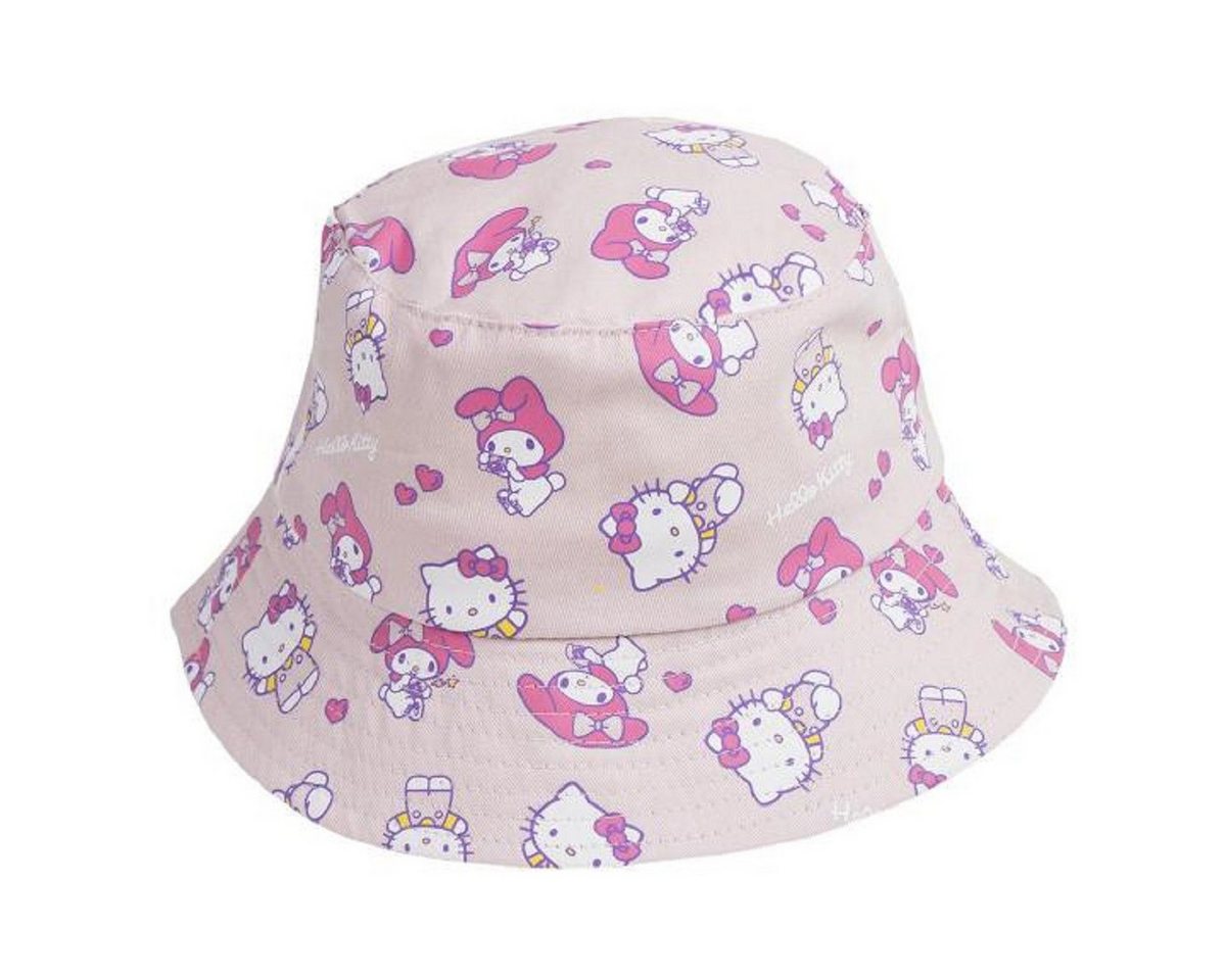 Hello Kitty Fischerhut Fischerhut Kinder Sommerhut & Sonnenkappe mit UV-Schutz
