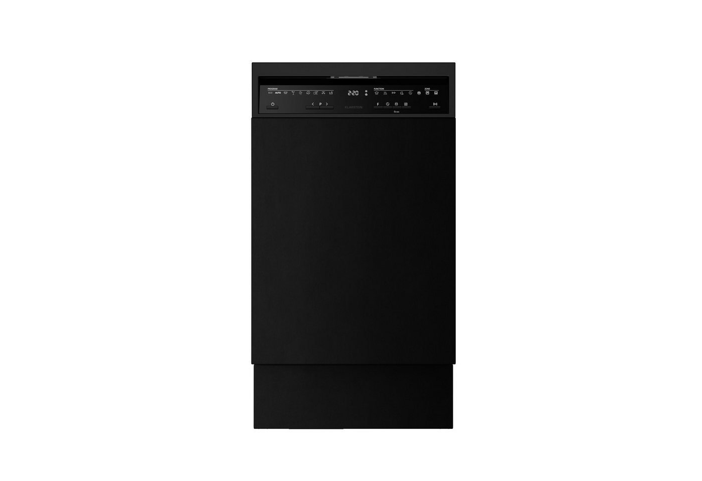 Klarstein Standgeschirrspüler Velaire Geschirrspüler freistehend 45 cm 9 Programme 42 dB AquaStop 10047461, 9 l, Spülmaschine Standgeschirrspüler mit Selbstreinigung & 9 Programmen