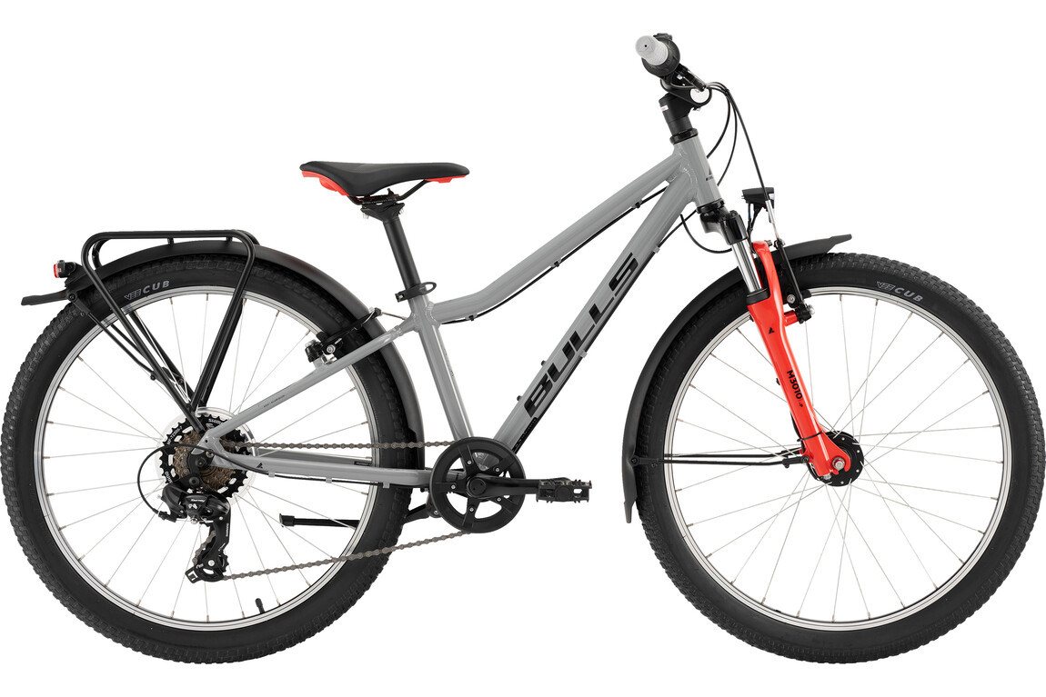 Bulls Kinderfahrrad Bulls Tokee Street 24 7-Gang outer grau 2026, 7 Gang SHIMANO Tourney RD-TY300, Kettenschaltung