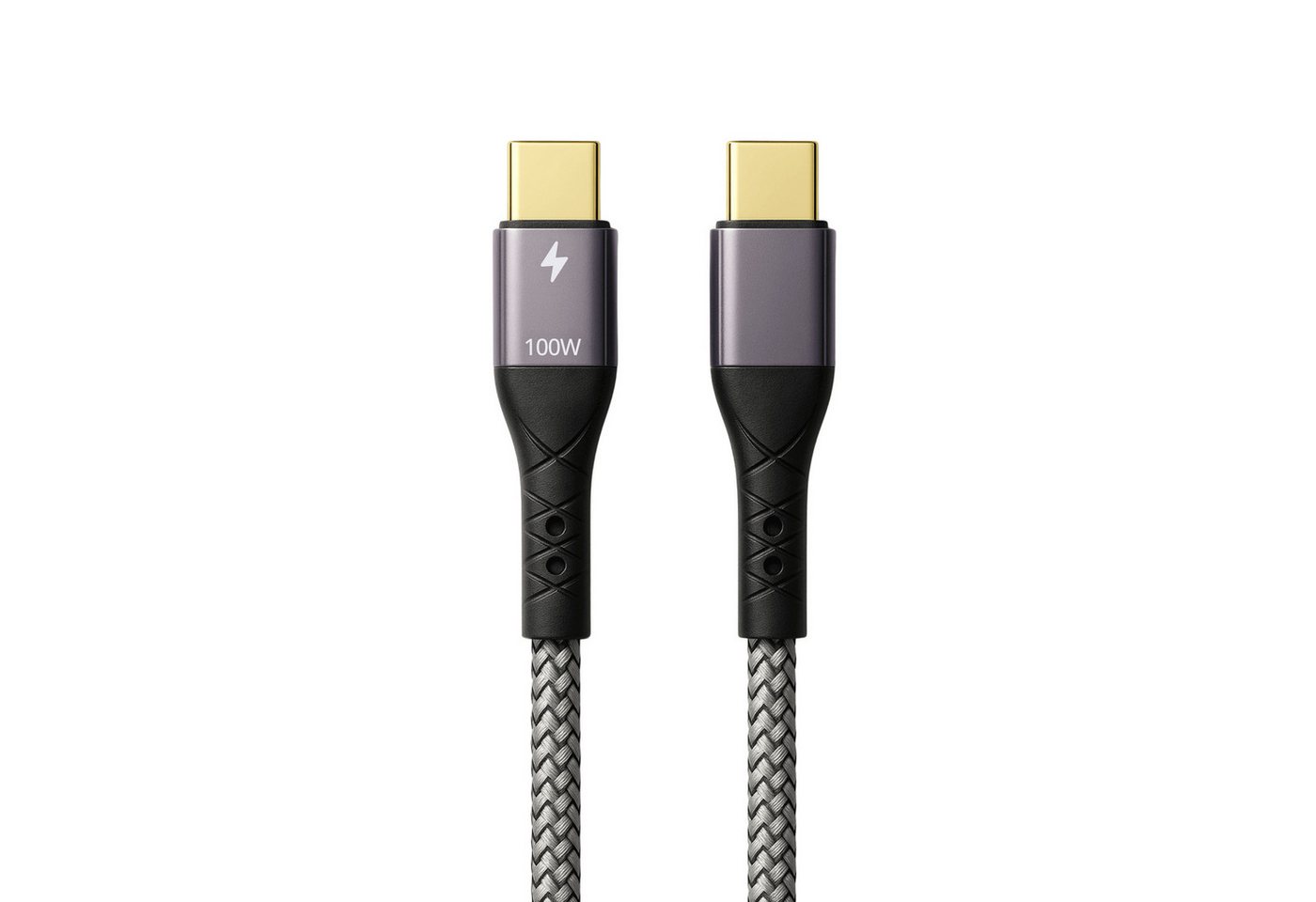 ProfiPatch ProfiPatch USB C Kabel 100W PD 3.0 5A E-Mark Chip 3m grau Goldkontakt USB-Kabel Bild 3