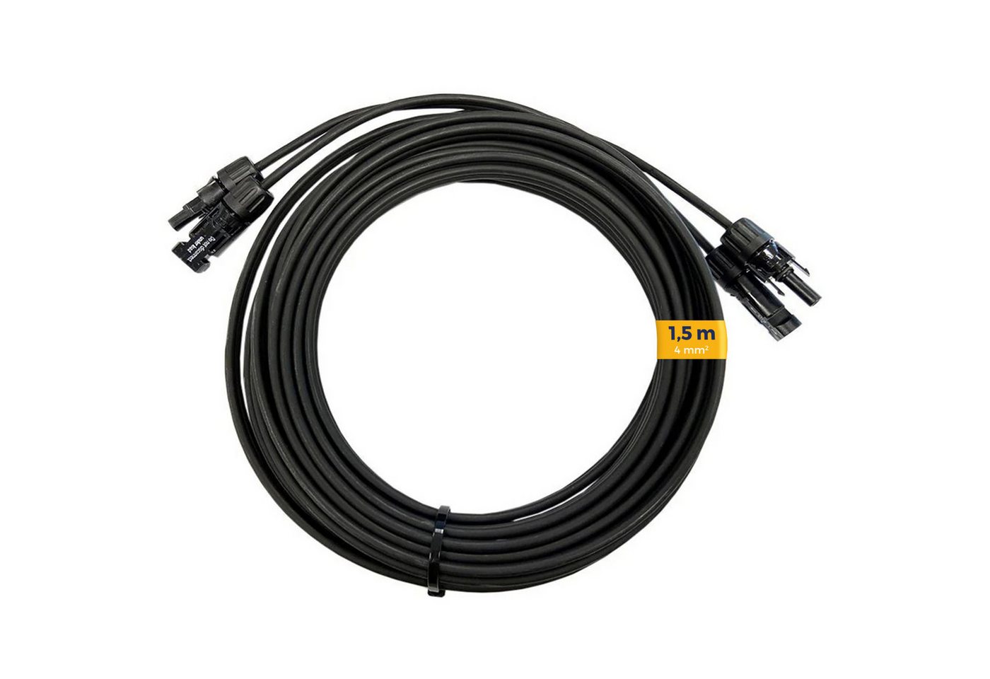 Kleines Kraftwerk Solarkabel, (150 cm), PV Kabel, Solarstecker, Solar Verlängerungskabel