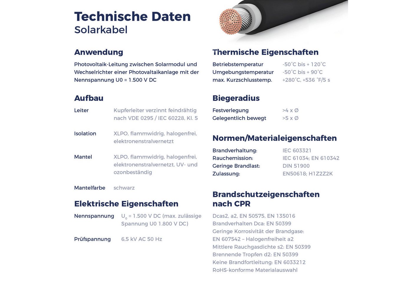 Kleines Kraftwerk Solarkabel, (150 cm), PV Kabel, Solarstecker, Solar Verlängerungskabel Bild 3