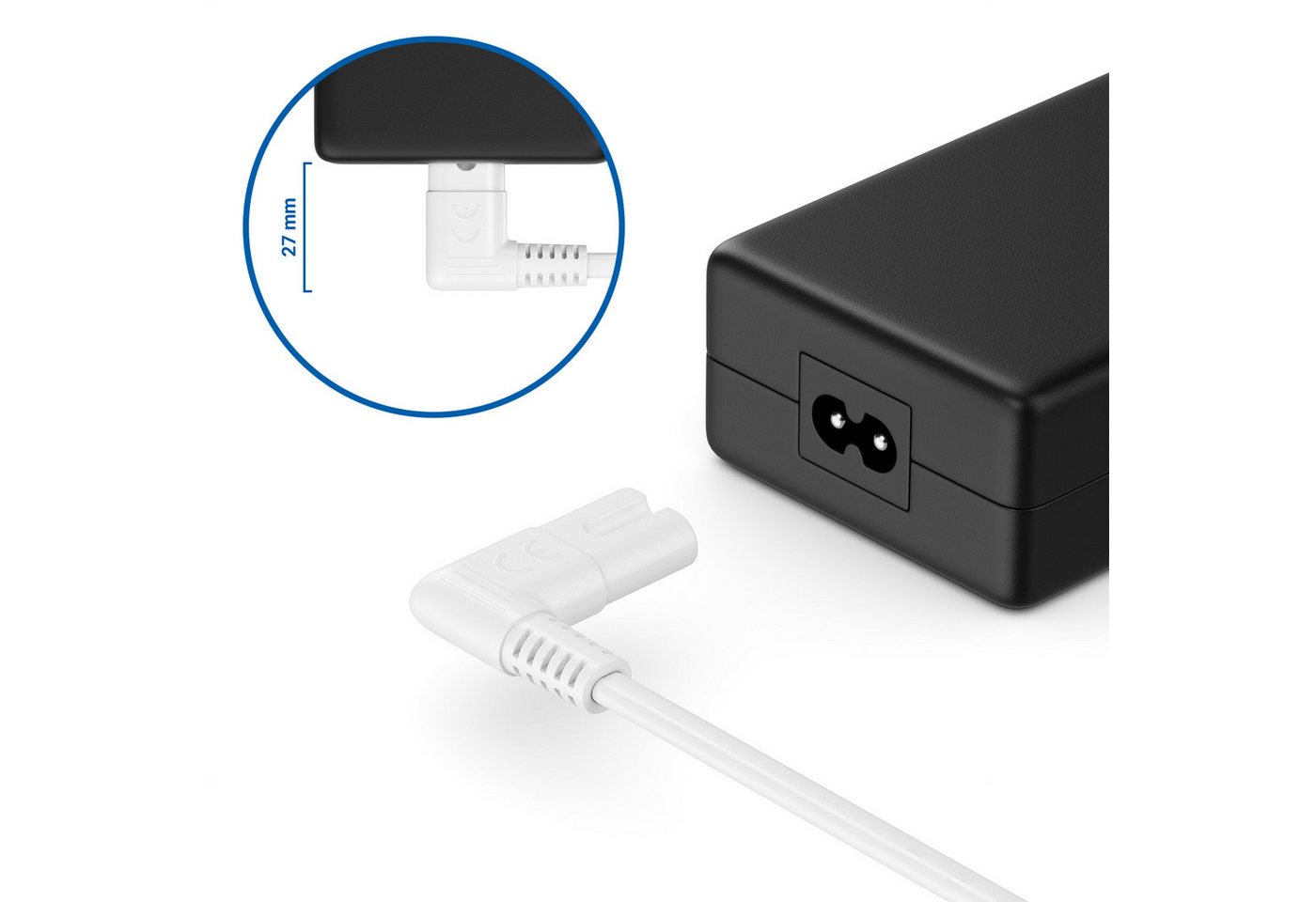 deleyCON 10m Netzkabel Stromkabel Eurokabel 90° Eurostecker C7 Buchse 90° Stromkabel Bild 5