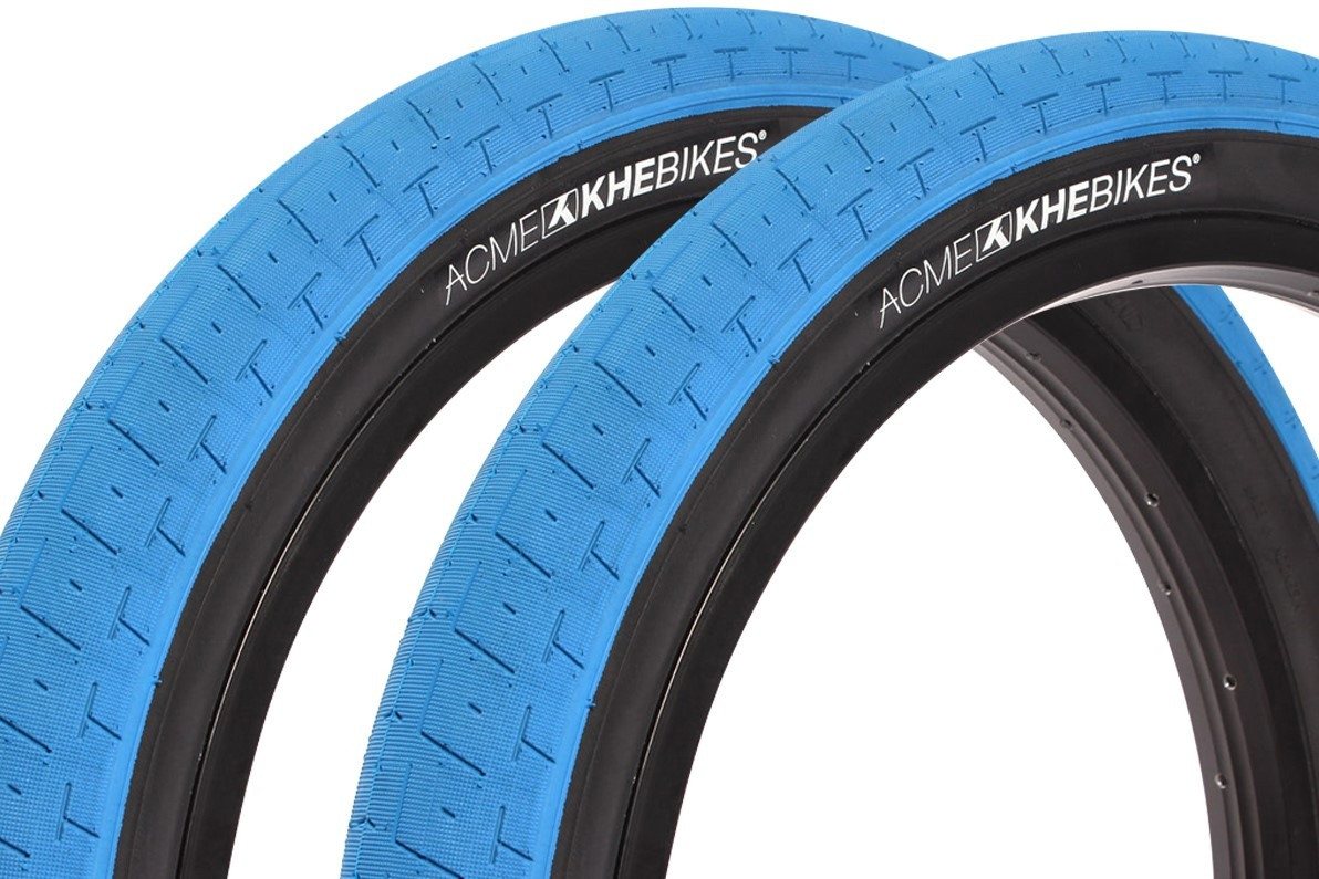 KHEbikes Fahrradreifen BMX Reifen Set KHE ACME 20 Zoll x 2,40 Blau, Stahlband (steel beaded) Bild 3