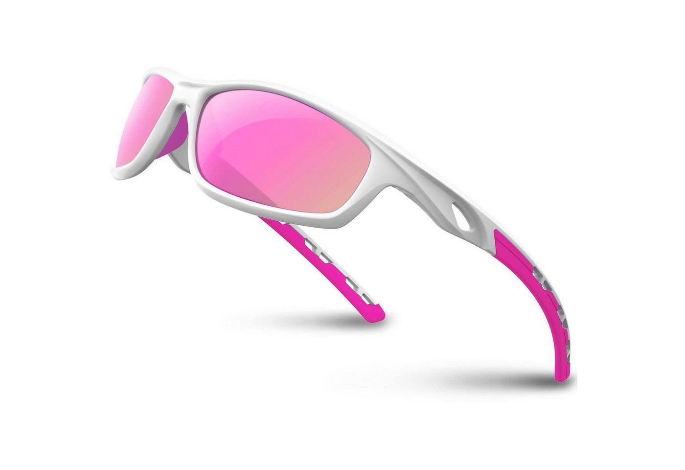 LuxusKollektion Sportbrille Sonnenbrille Herren polarisierte TR90 Rahmen 33-whitepink Bild 5