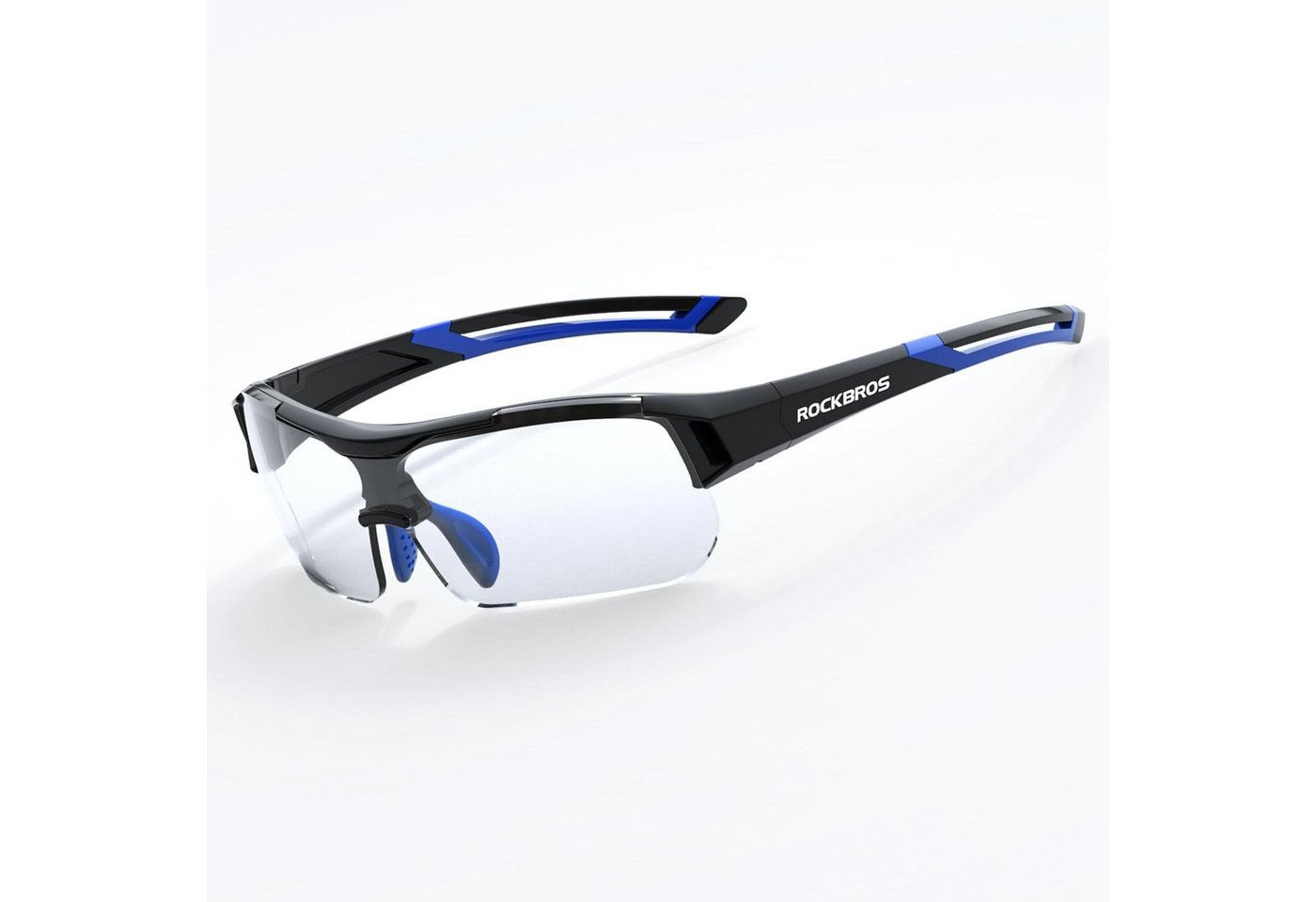 ROCKBROS Fahrradbrille Photochromatische Rad-Sonnenbrille Halbrahmen UV-Schutz Ultraleicht Bild 2