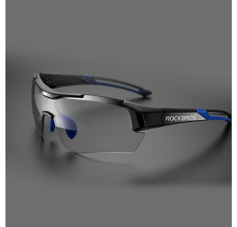 ROCKBROS Fahrradbrille Photochromatische Rad-Sonnenbrille Halbrahmen UV-Schutz Ultraleicht Bild 5