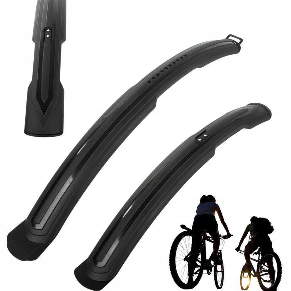 VERK GROUP Schutzblech Fahrrad Schutzblech Set 24‑28 Zoll Spritzschutz vorne hinten (Set, 1 St., je 2 Schutzbleche), Vorne + hinten, universell Bild 5
